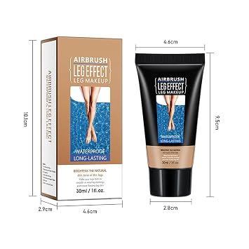 Leg Makeup Waterproof No Transfer, Leg Vein Cover up Makeup, Long-Lasting Body Concealer Makeup Lotion, Coverage for Vein, Scar, Tattoo for All Skin Tones (Fairest Glow)