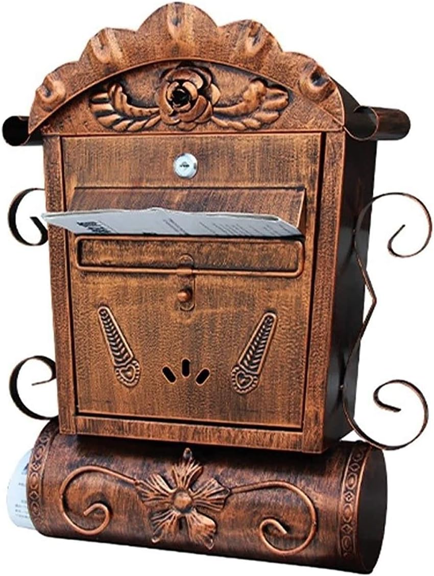 Mailbox Townhouse Horizontal Style Wall Mount Mailbox Wall Mounted Mail Box Retro European