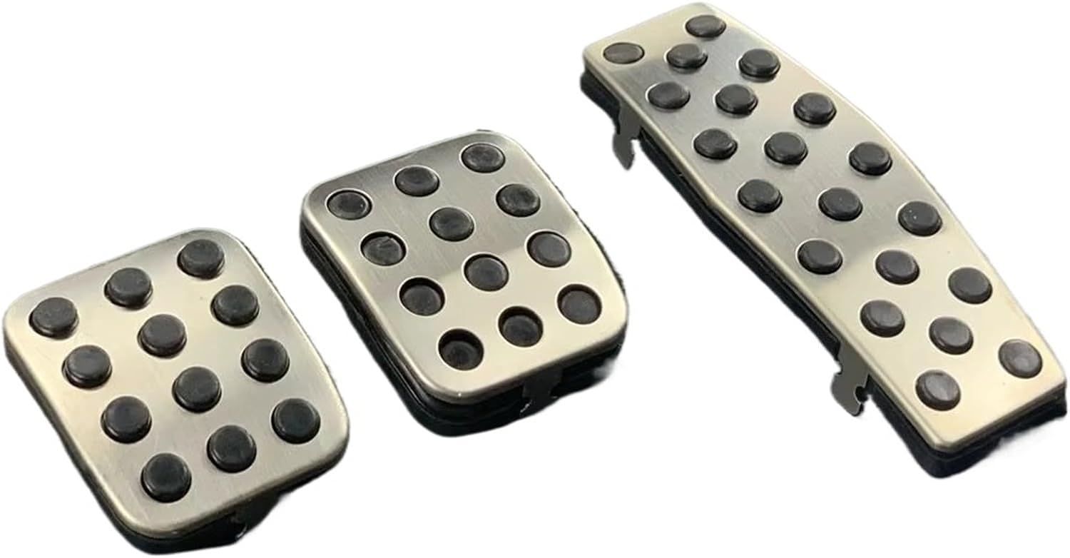 Replacement for Chevrolet for Aveo for Sonic Accelerator Gas Brake Clutch Pedal Cover Plate Clutch Brake Pad(Manual 3 piece)(Manual 3 piece)