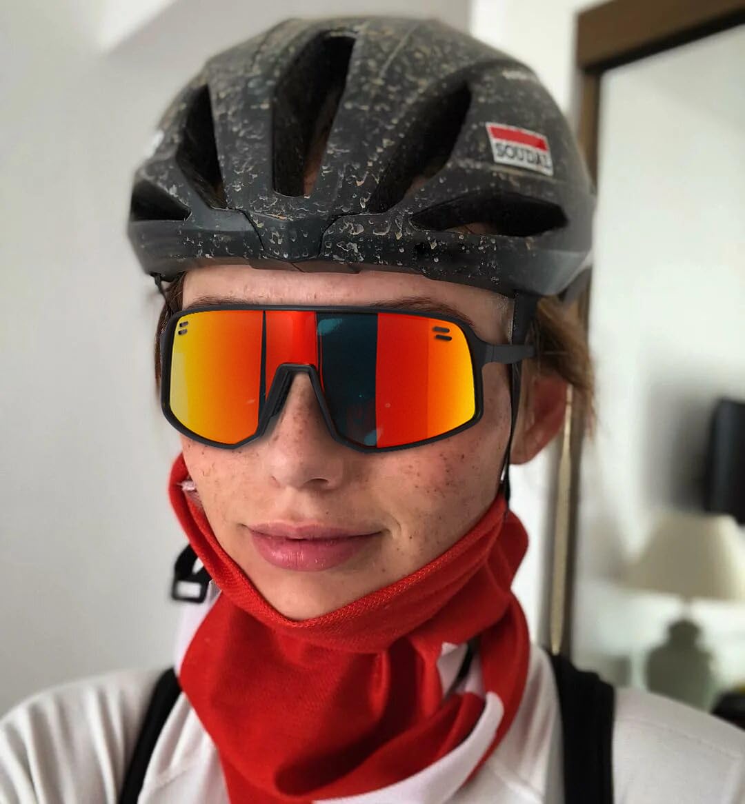 Lunettes de cyclisme polarisées pour homme et femme, protection UV400, VTT, pêche, course à pied, baseball