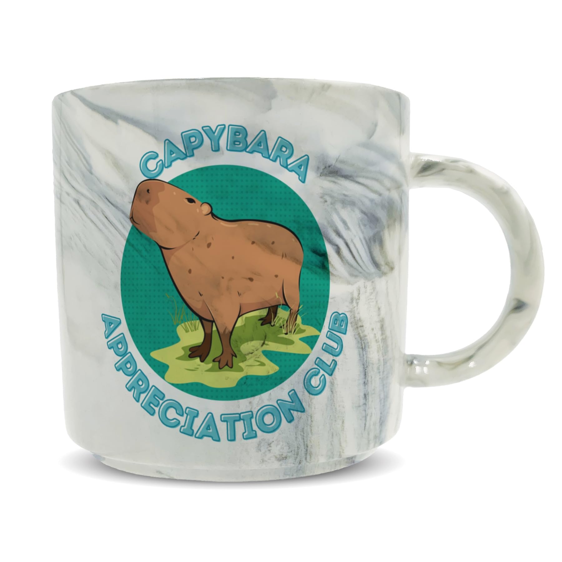 Hippowarehouse Capybara Appreciation Club Printed Mug Various Colour Options Ceramic Cup Kitchenware 11oz
