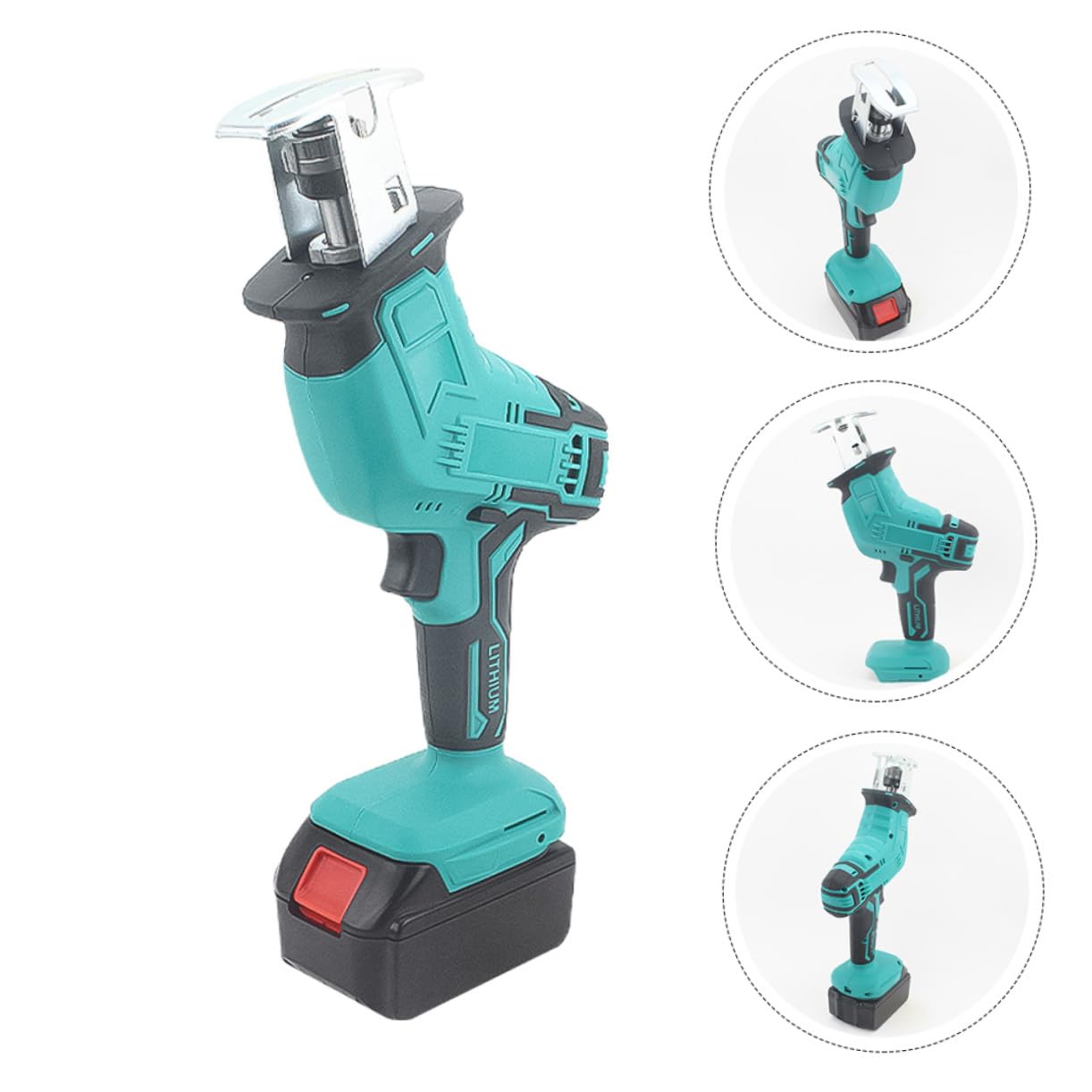 Artibetter 1set Seghetto Elettrico Portatile Batteria Motore Design Ergonomico Per Potatura e Taglio Inclusi e Luce Led Eu