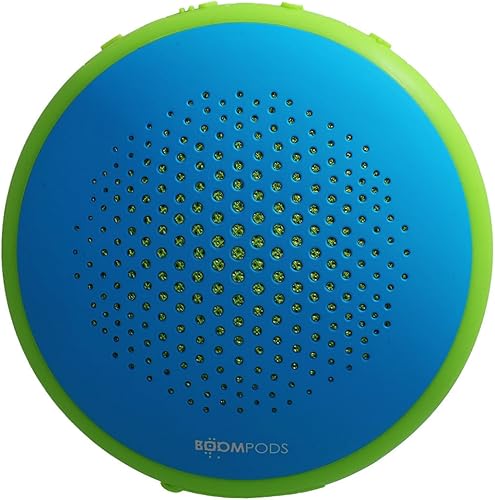 Boompods Fusion - Altavoz portátil Bluetooth para exteriores doble emparejamiento AzulVerde