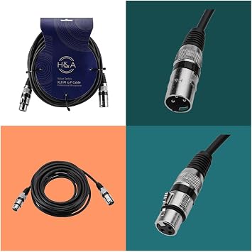Focusrite Scarlett 2i2 Gen 3 2x2 USB Audio Interface with Headphones and 2 XLR Cables 4 Items