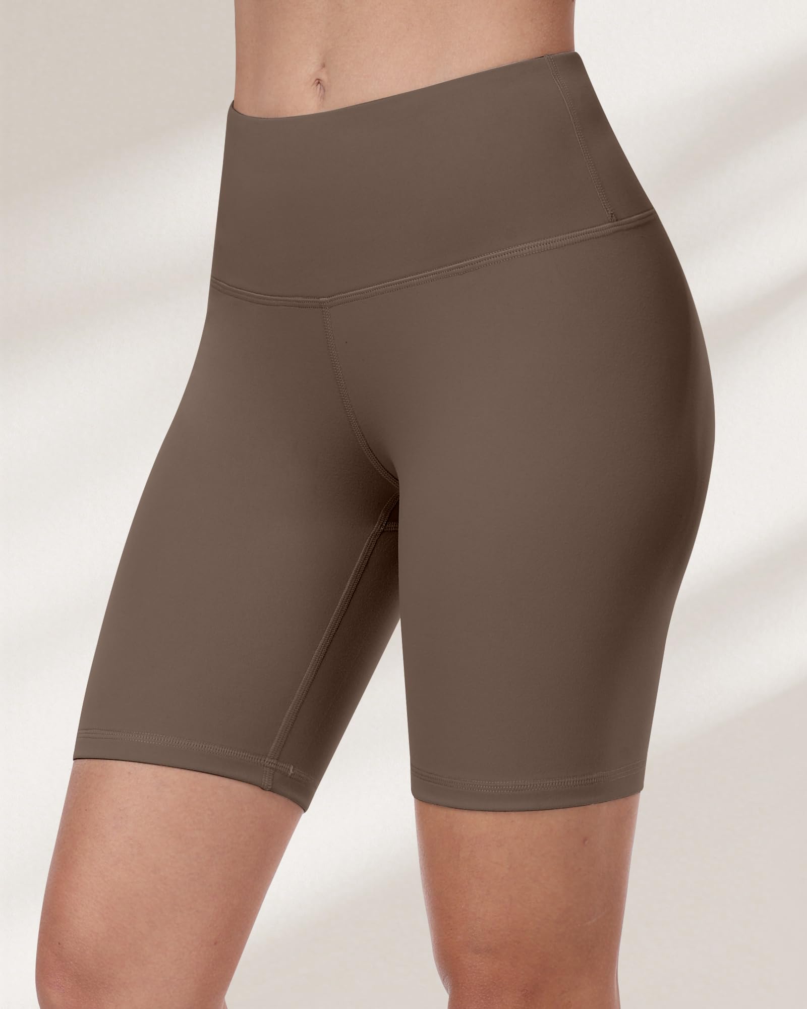 Pantalones cortos de ciclismo para mujer, cintura alta, control de abdomen, suaves, atléticos, gimnasio, yoga — view 27