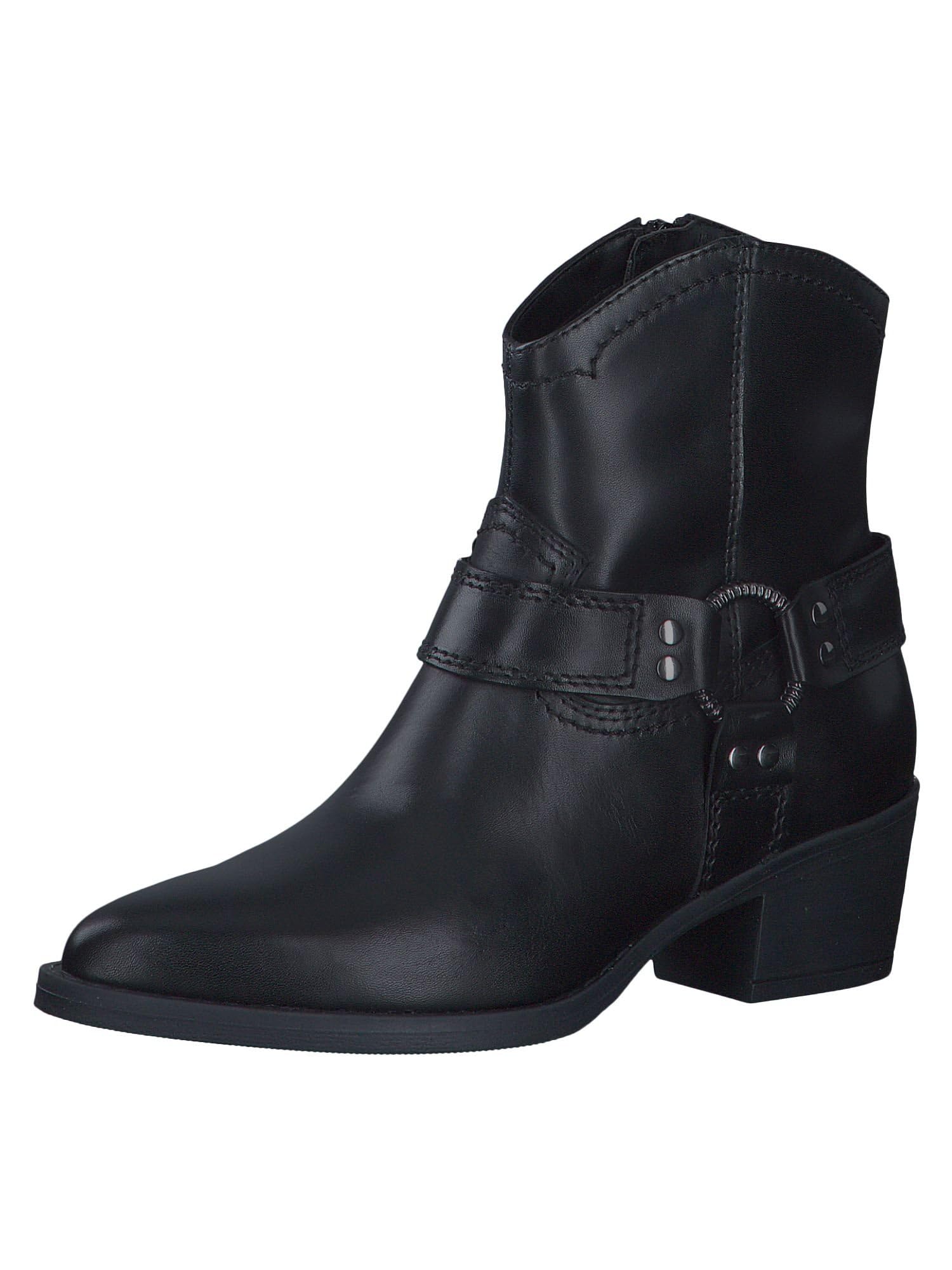 Tamaris Women' 1-25705-43 Fashion Boot, Black (Black Leather), 5 UK