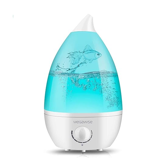MegaWise Ultrasonic Cool Mist Humidifier SK7620 - 1.5L Capacity, Whisper-Quiet Operation, Adjustable Mist Output, Auto Shut-Off - Ideal for Home, Office, Baby Room, and Bedroom
