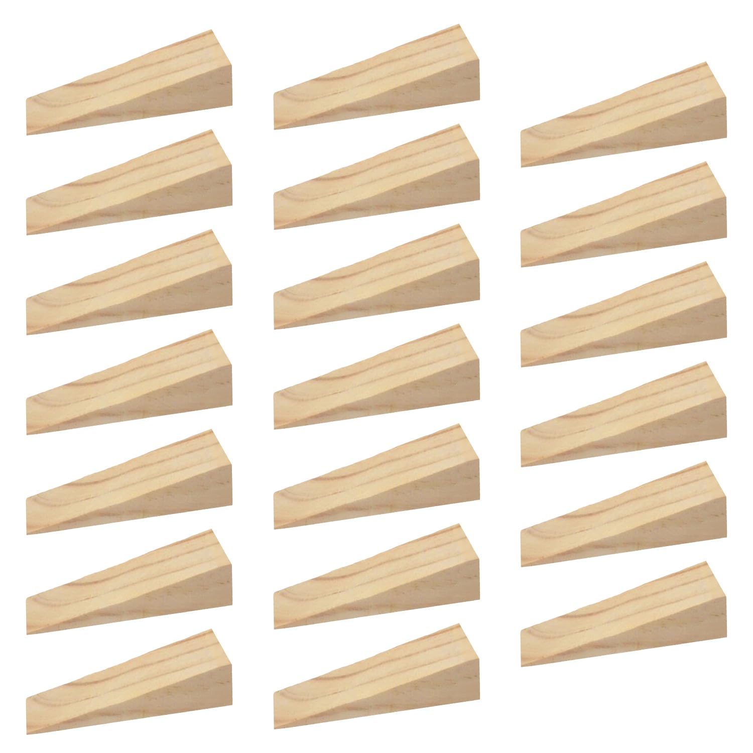 20 Pieces Triangular Wooden Wedges, Wooden Wedges Small Door Assembly, Furniture Accessories, Furniture Padding as well as Doors and Window Installation Wooden Blocks for Furniture, Assembly, DIY