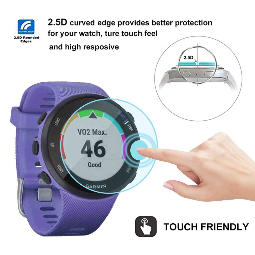 Duttek Pellicola In Vetro Temperato Per Garmin Fenix 7X – 2 Pezzi, Protezione Schermo 9H Anti-Graffio E Oleorepellente - 3