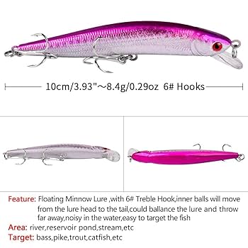 Amazon.com : OriGlam 10pcs Fishing Lures - Life-Like