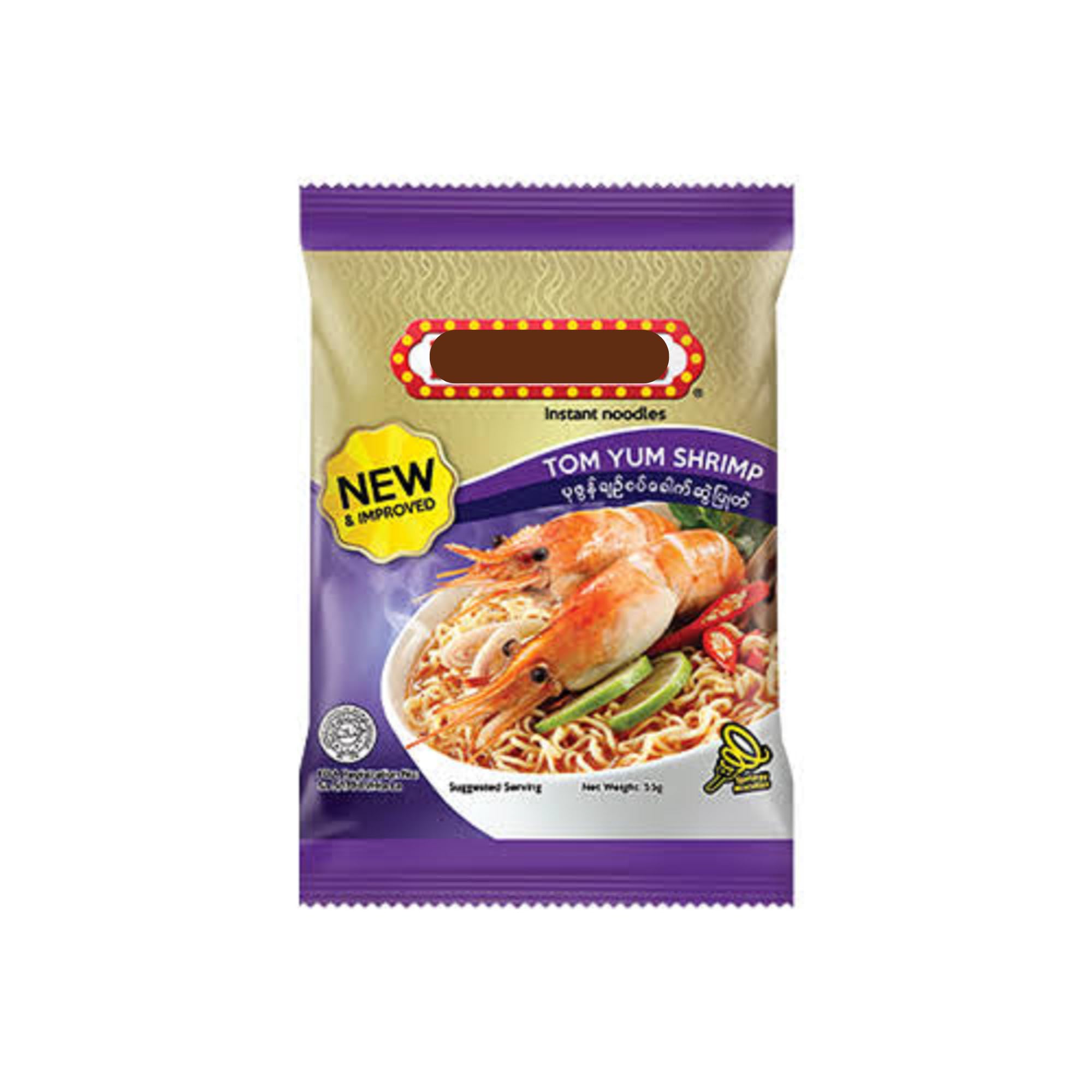 Yam まとめ商品 Tom Yum Shrimp Flavour Instant Noodles, with Authentic Thai Spices