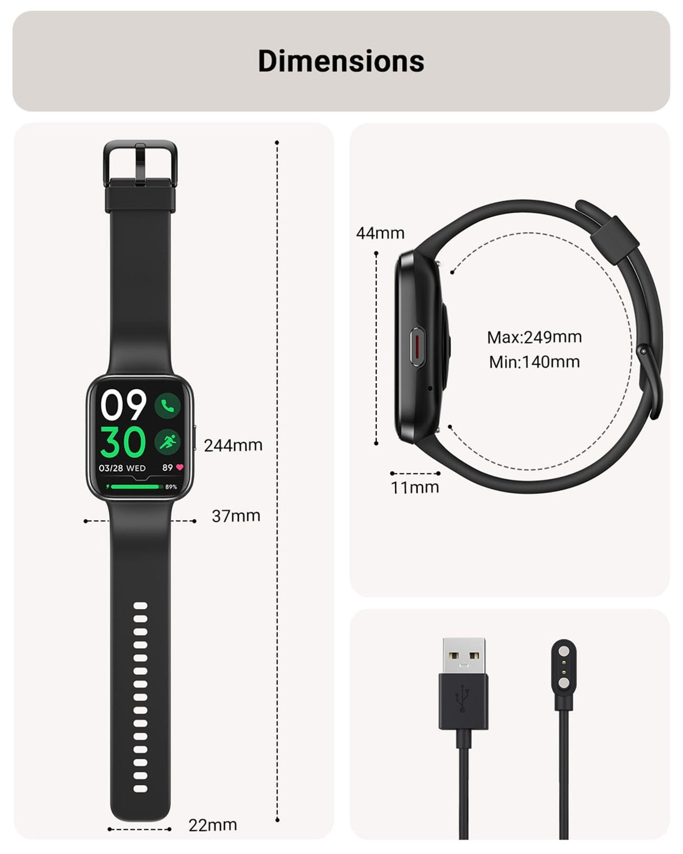 Montre Connectée Homme, 1,85" Femme Smartwatch pour Samsung iPhone Android, Alexa intégrée 3ATM 100+ Modes Sportifs Moniteur de SpO2/Sommeil/Fréquence Cardiaque/Podometre/Calories Noir