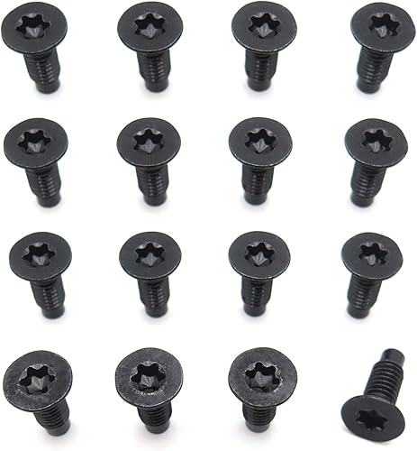 SMT - 16 piezas de tornillos Torx para marcobisagra compatibles con Jeep Wrangler CJ YJ TJ 1976-2006 PN TGHD-BOT-J-W016-BK