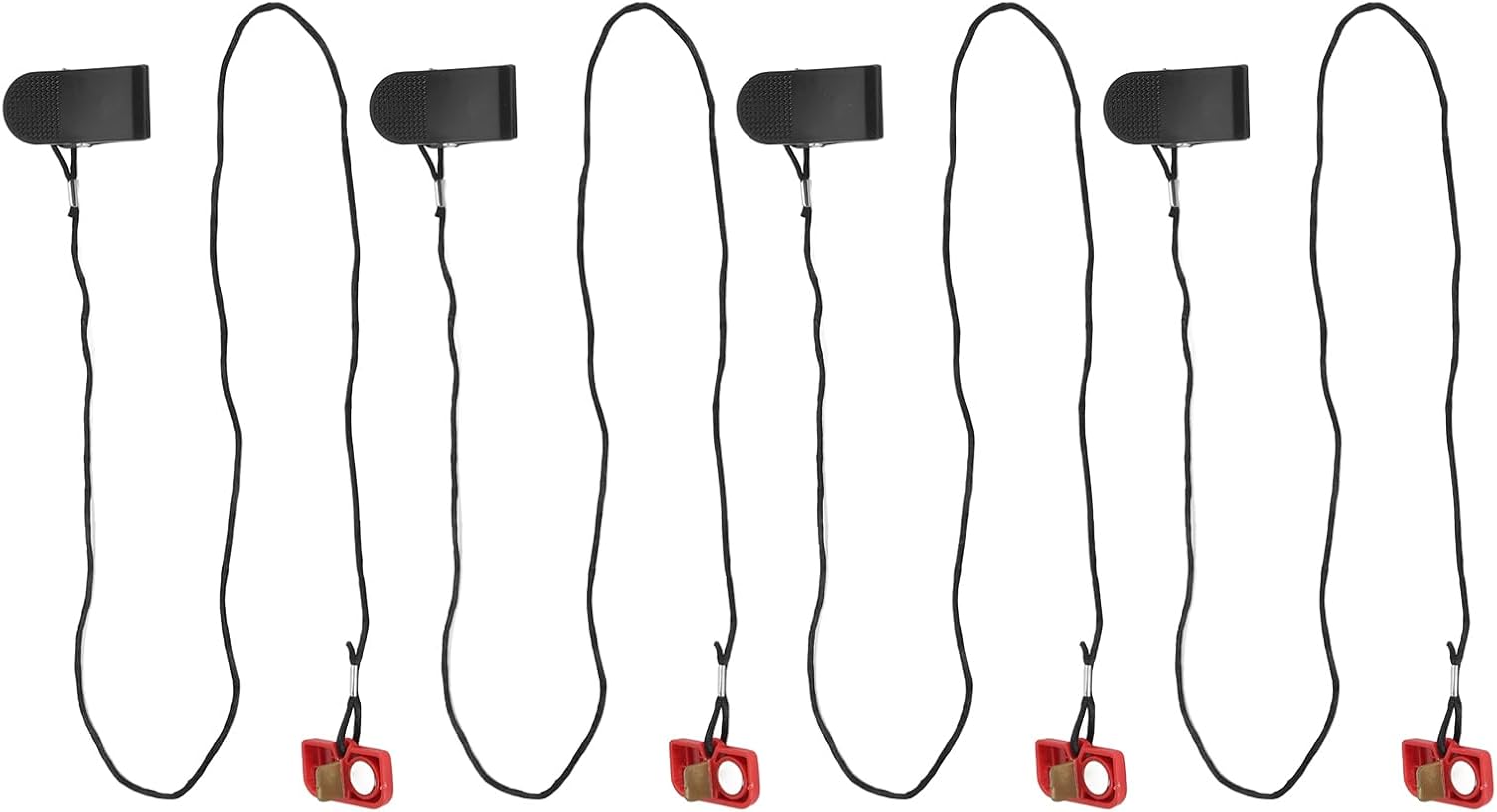 4Pcs Treadmill Emergency Stop Switch Safety Key Set with Magnet Safety Clip for Running Machines Fitness Accessory