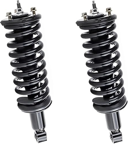 Miniatura 1827 de Detroit Axle - Kit de suspensión delantera de 10 piezas para Chevy Aveo Aveo5 Pontiac G3 Wave 2 Ready Struts Assembly 2 Enlaces de barra