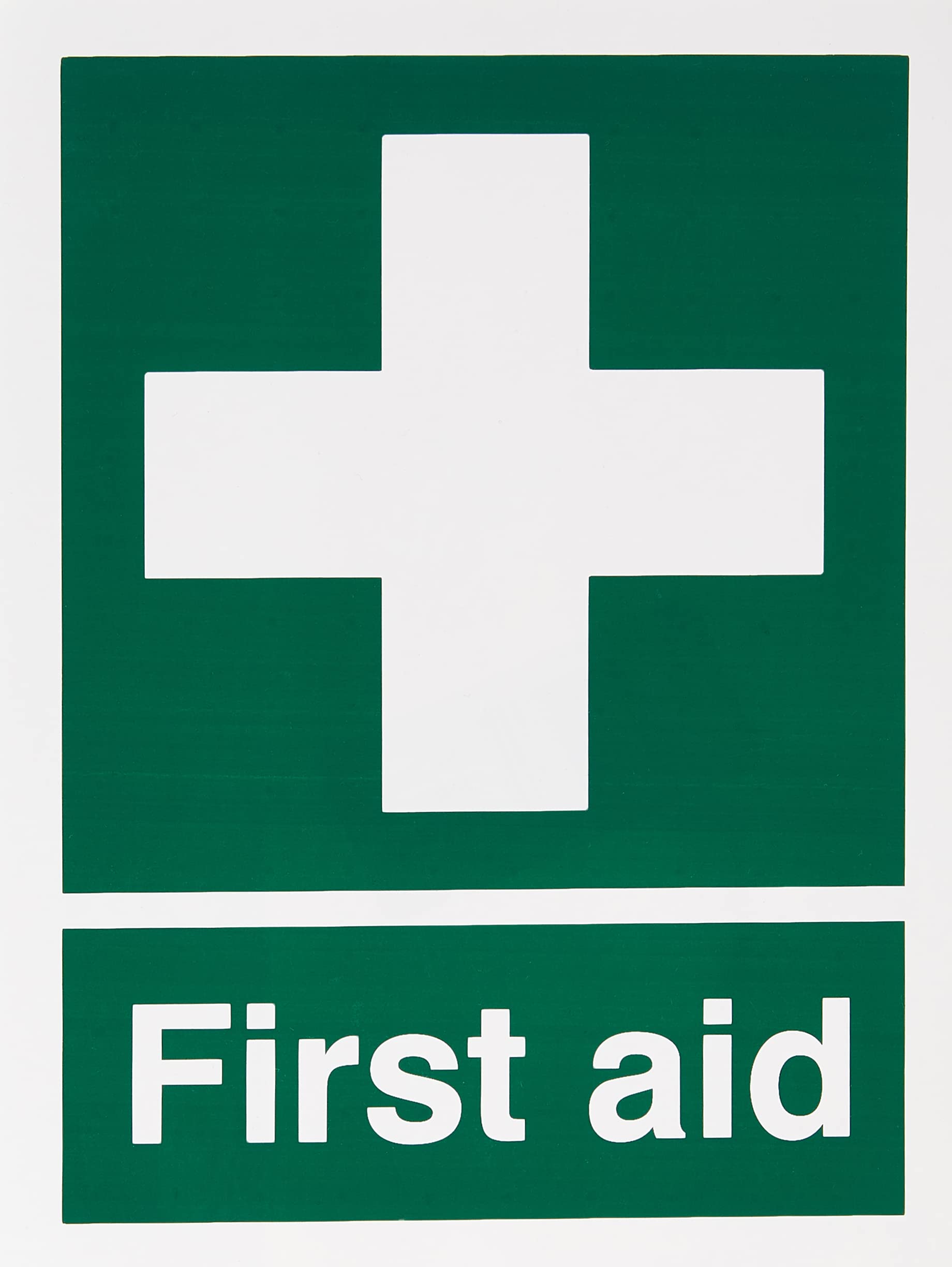 UK Safety Store FA.06W-SA First Aid Sign 150mm x 200mm - Self Adhesive