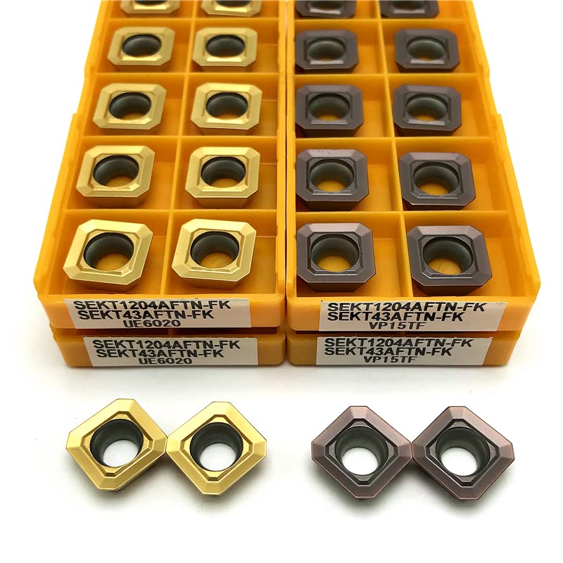 SEKT1204AFTN VP15TF SEKT1204AFTN UE6020 Carbide Inserts Lathe Tools Milling Tool Sekt 1204 Milling Insert CNC Turning Tool(SEKT1204 VP15TF)