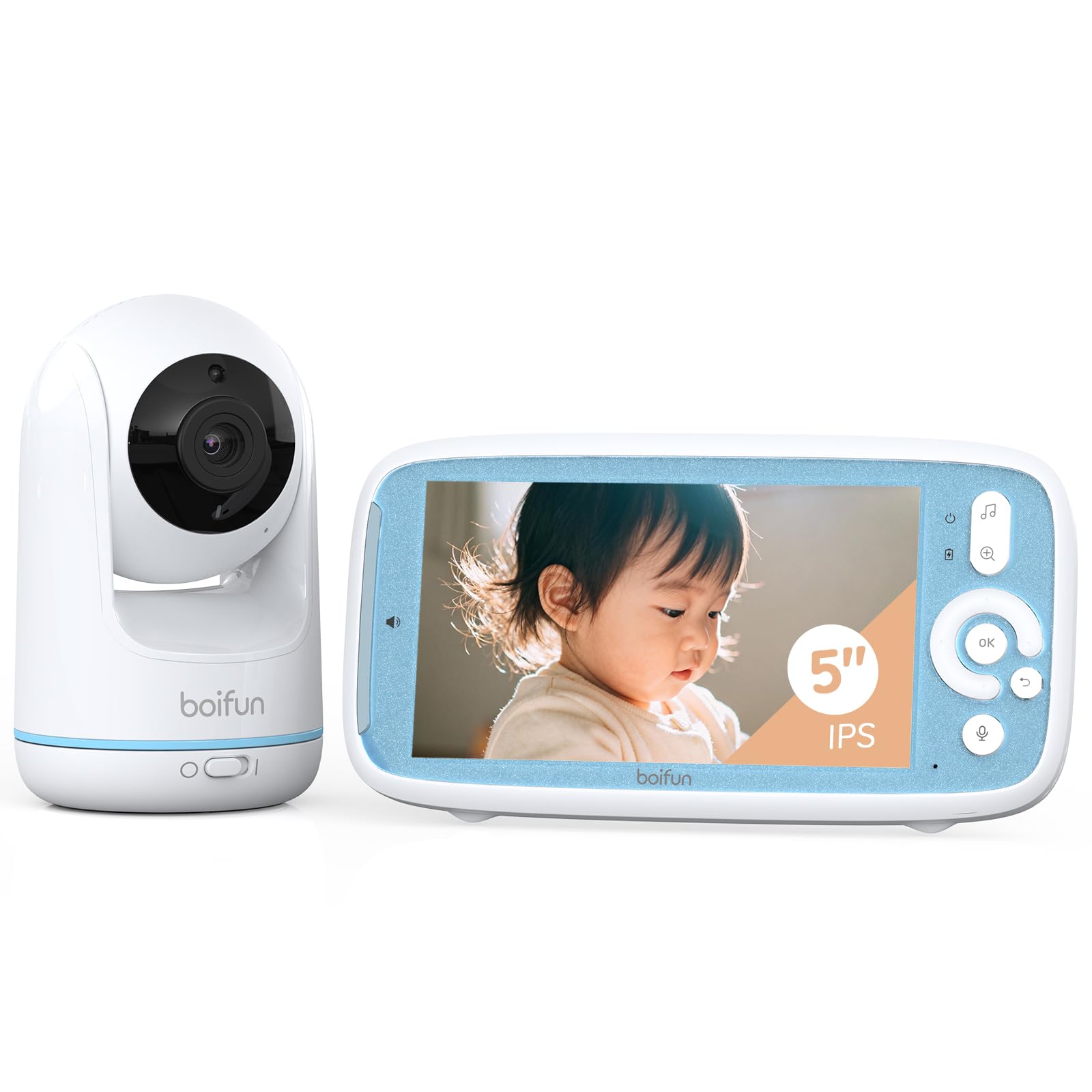 Amazon.co.jp: 2026 新登場 BOIFUN ベビーモニター WiFi 不要 5 インチ