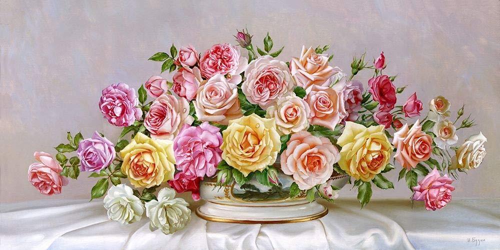 Roses Poster Print by Igor Buzin (36 x 18)