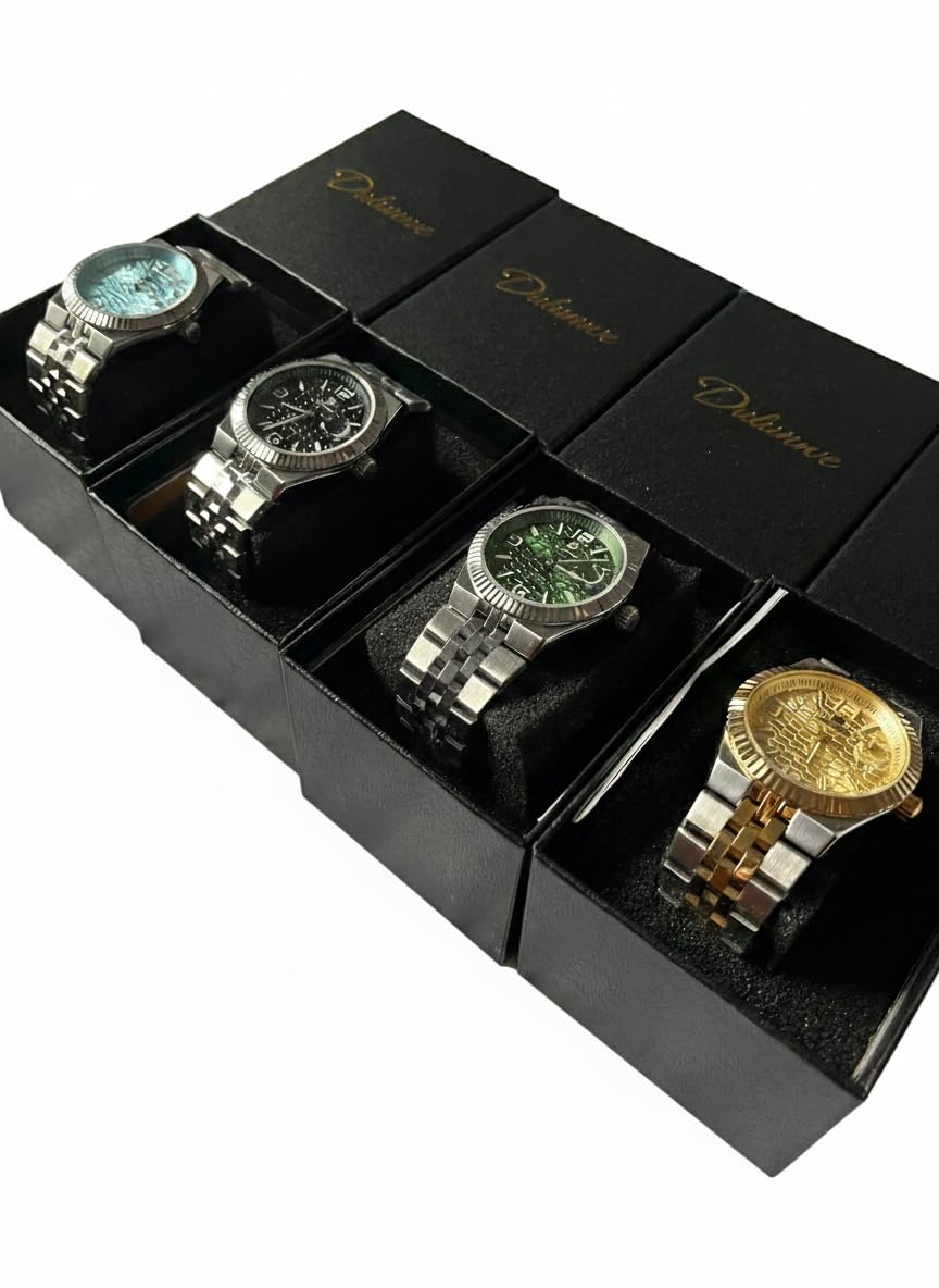Reloj Mecánico Automático para Hombre, Acero Inoxidable, Dial 40mm, Calendario Completo, Función Luminosa, Resistente al Agua, Incluye Kit Ajuste Correa