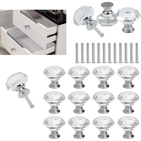 Batop 6 Stück Möbelknöpfe Bronze Vintage Schrankknöpfe Türknopf für