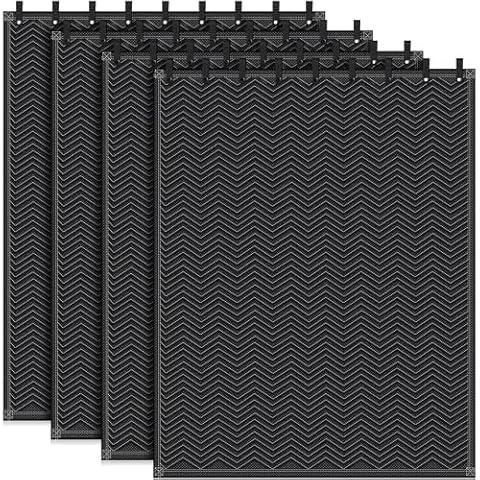 Tudomro 4 Pcs Soundproof Blanket Sound Dampening Blanket with Grommet Outdoor Noise Barriers Studio Insulated Sound Absorption Sheet for Door Acoustic Noise General Indoor or Outdoor Use (80'' x 96'') Cover