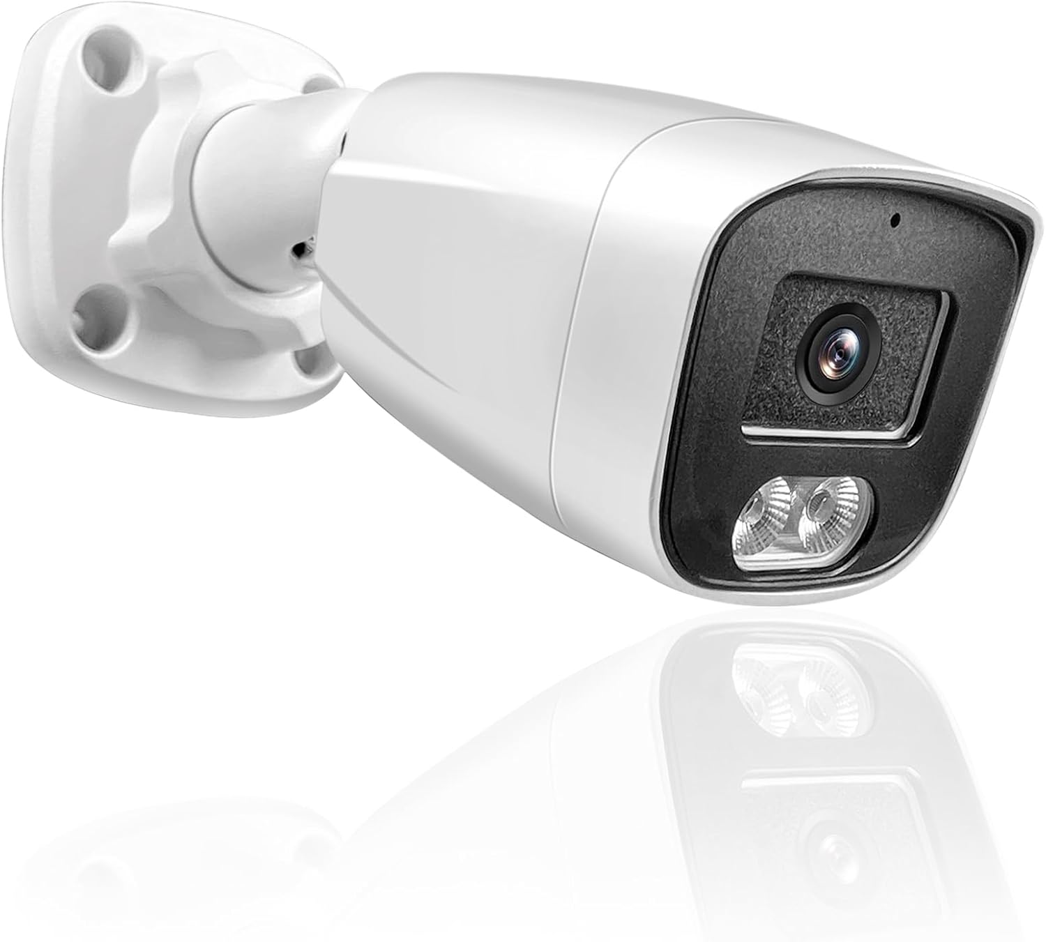 5MP Wide Angle 2.8mm Lens 2880 * 1616 POE IP Security Surveillance Bullet Camera with Mic/Audio, Smart Dual Light AI Color Night Vision, IP67 Waterproof, NVR/RSTP（MF527）