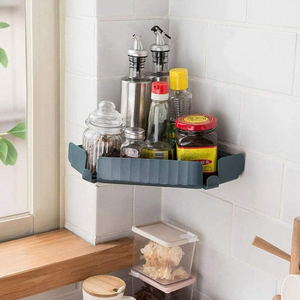 Triangular Shelf in The Bathroom, No Need to Punch The, Storage Rack, Tripod, Wall Mounted Kitchen, Finishing with Hook(D)