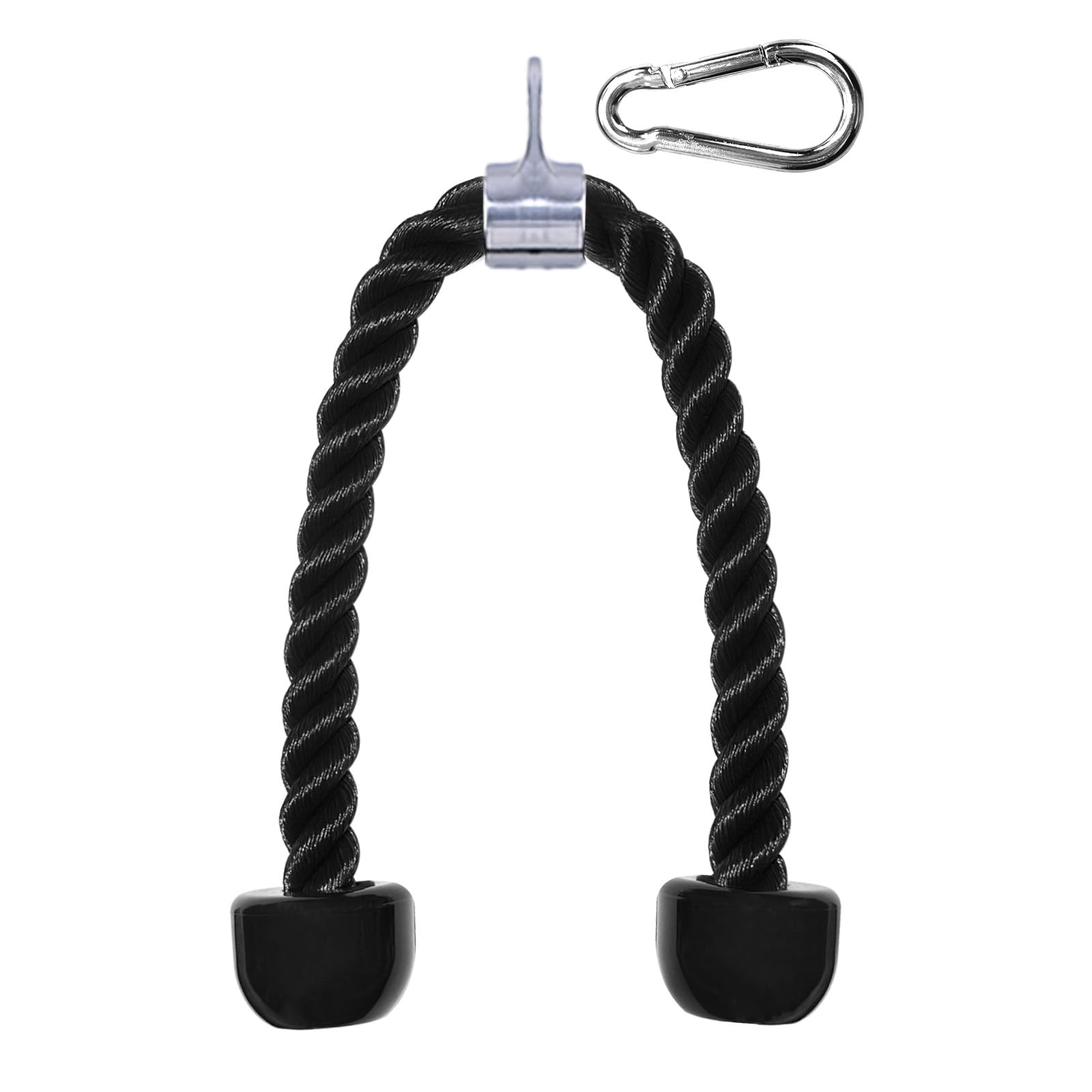 Fitarc tricep Rope Cable Attachment,Cable Rope attachments for Gym,LAT Pull Down Rope Attachment for Cable Machine,27.5 inches-image-6