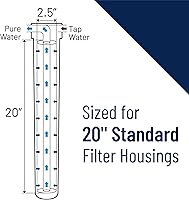 Vista 4 de Pentair Pentek C1-20 Carbon Water Filter, 20-Inch, Whole House Dual Purpose Powdered Activated Carbon-Impregnated Cellulose Replacement Cartridge