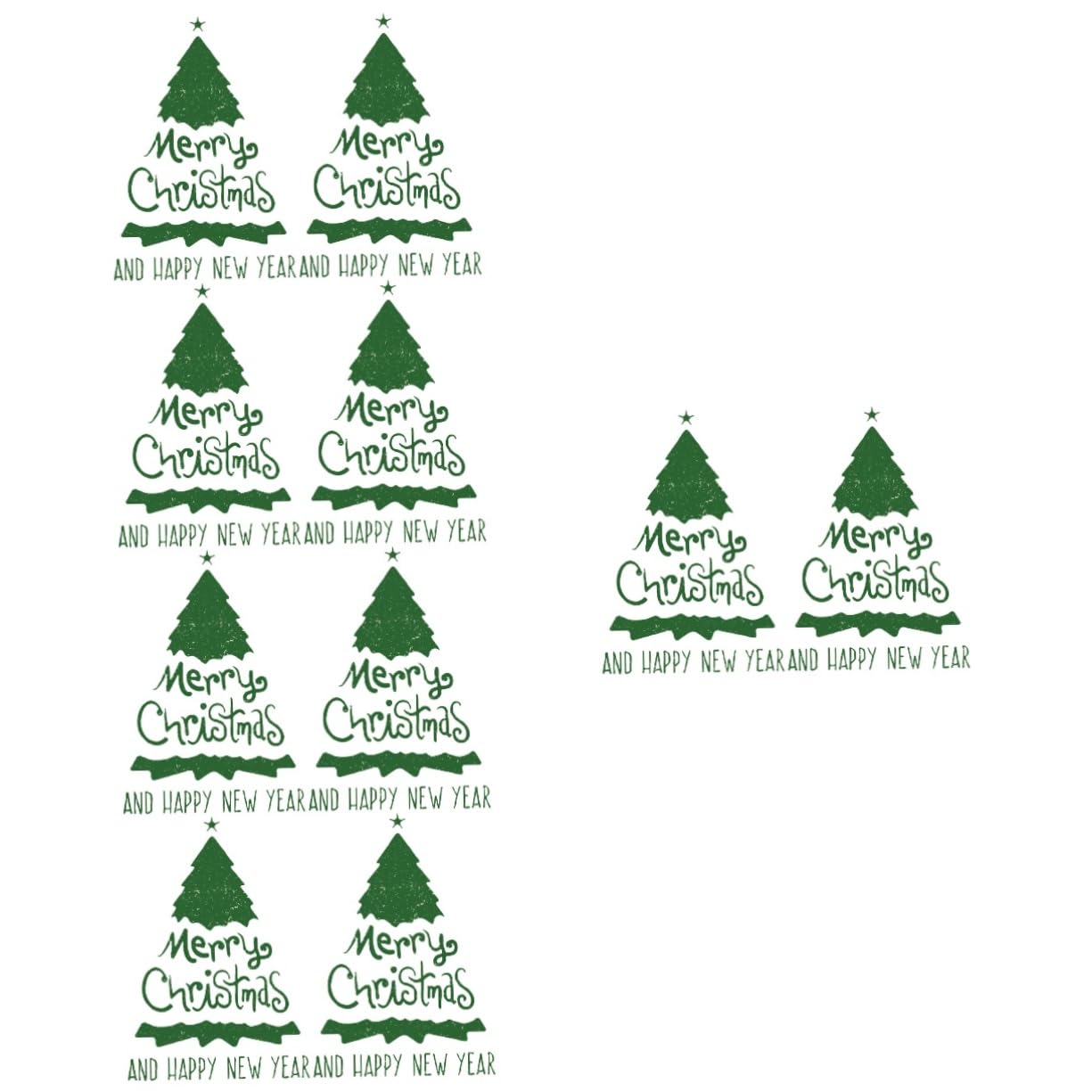 PRETYZOOM 10 Blätter Wandtattoo Weihnachtsbaum Weihnachtsfeier Weihnachtsdekorationen Für Schlafzimmer Türaufkleber Für Weihnachten Fensteraufkleber Für Den Urlaub Weihnachtswand Green Pvc