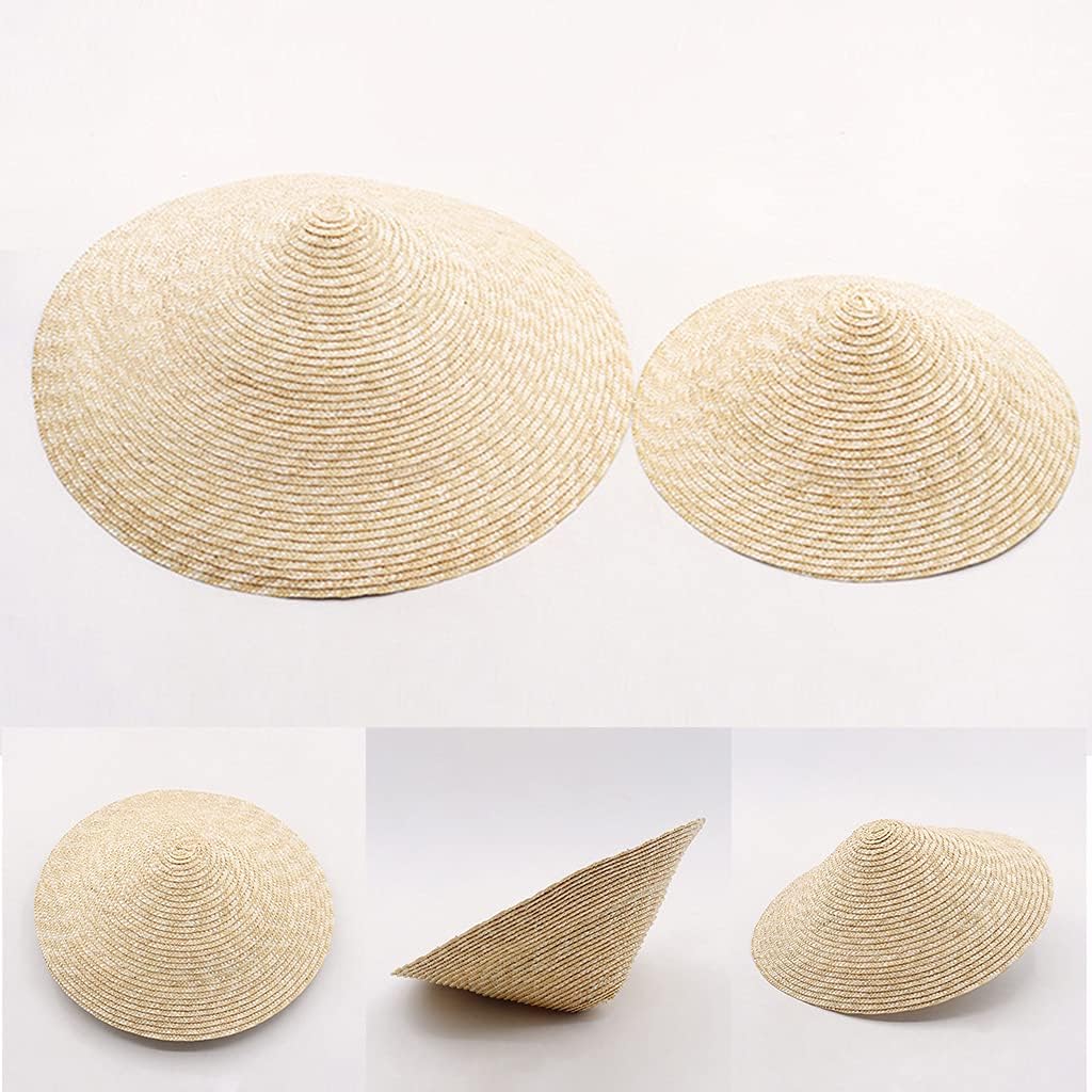 Cone Hat Women's Large Brim Straw for Sun Hat Traditional Oriental Straw Cone Hat Garden Fishing Hat with Chin Strap, Adult Model