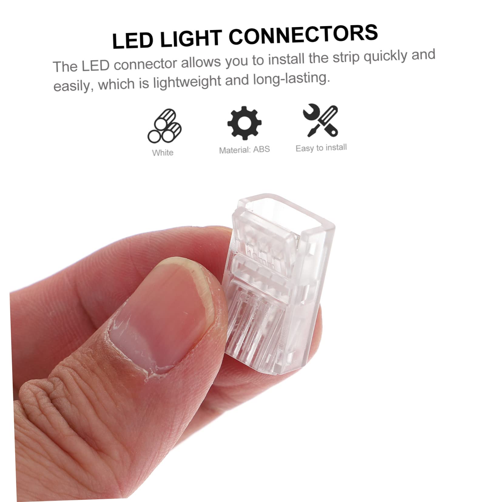 Tofficu 3 Sätze Led Streifen Verbinder Lötfreier Für Rgbw Led Lichtleisten Transparente Und Flexible Verbindung Für Einfache Montage 10 Stück * 3