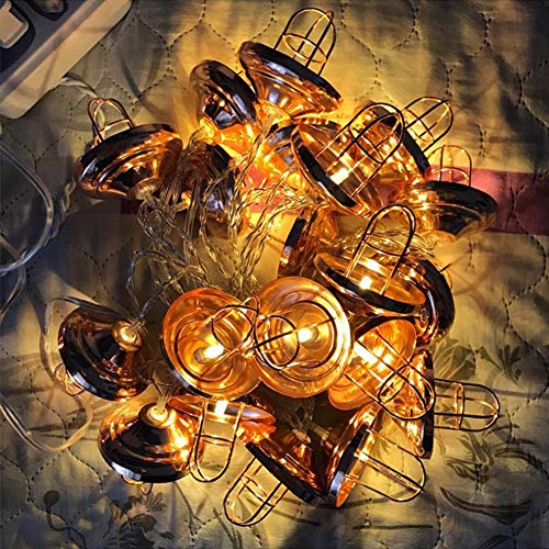 Preisvergleich Produktbild Retro Lichterketten, LED USB-Stecker In Batteriebetriebenes Wasserdichten Warmem Weiß-Schnur-Licht for Weihnachten / Party / Schlafzimmer / Hochzeit / Innen / Außen (Size : 19.6FT 40LED-Battery)