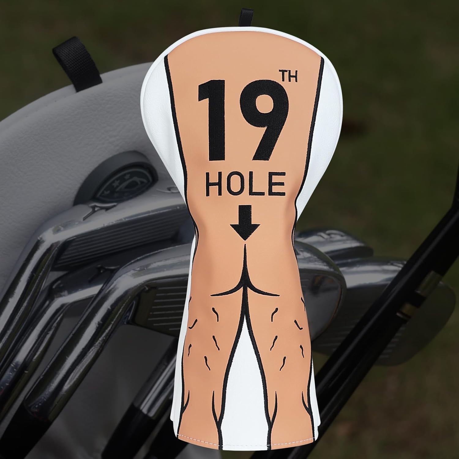 LZFAN Magnetic Golf Headcover Funny Driver Headcover, 19th Hole Golf Club Head Cover for Woods and Driver Gag Golf Gift