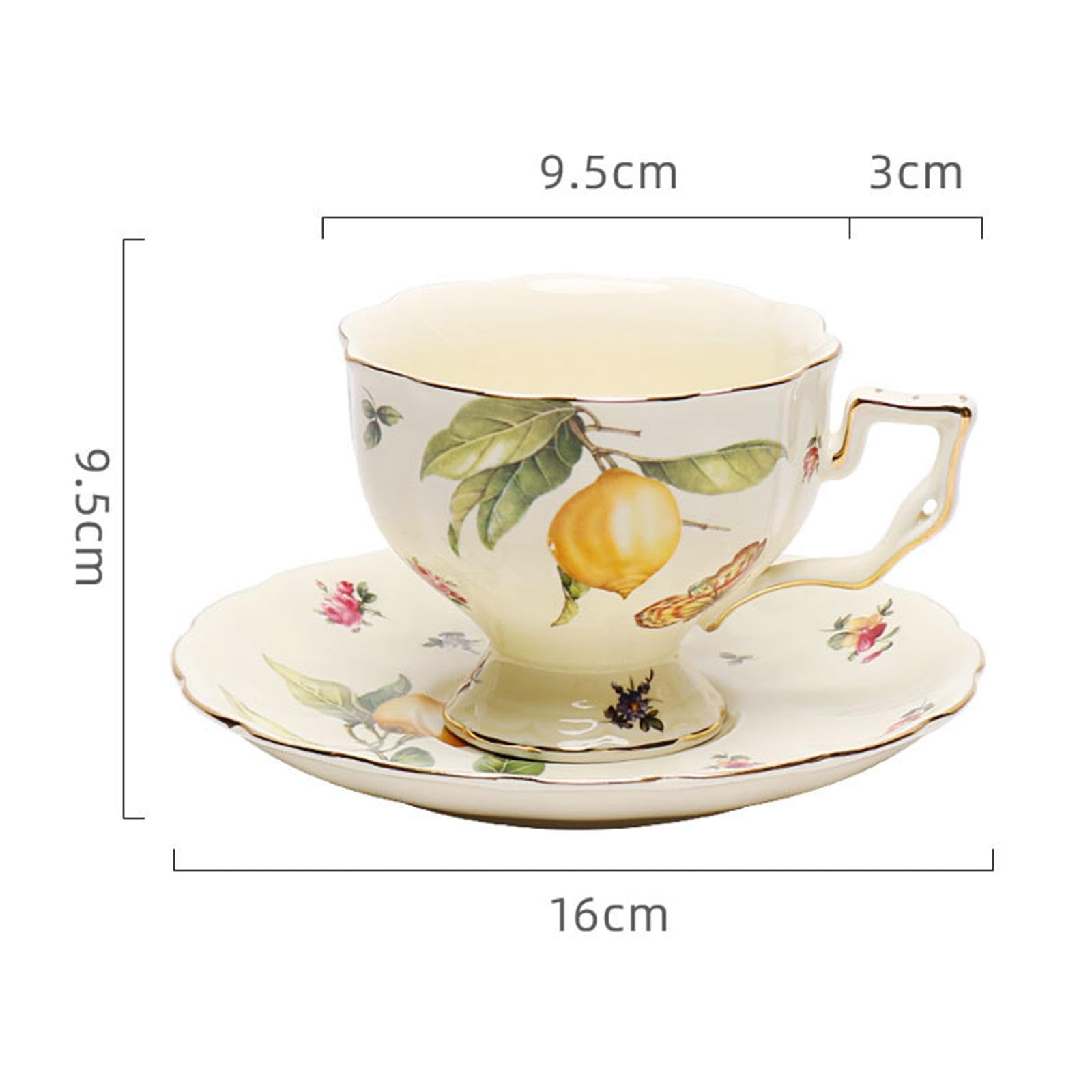 Tazza da caffè in Ceramica con piattino, Tazze da Latte, Accessori creativi, Tazza da caffè Espresso Multifunzionale Decorativa, Ornamento