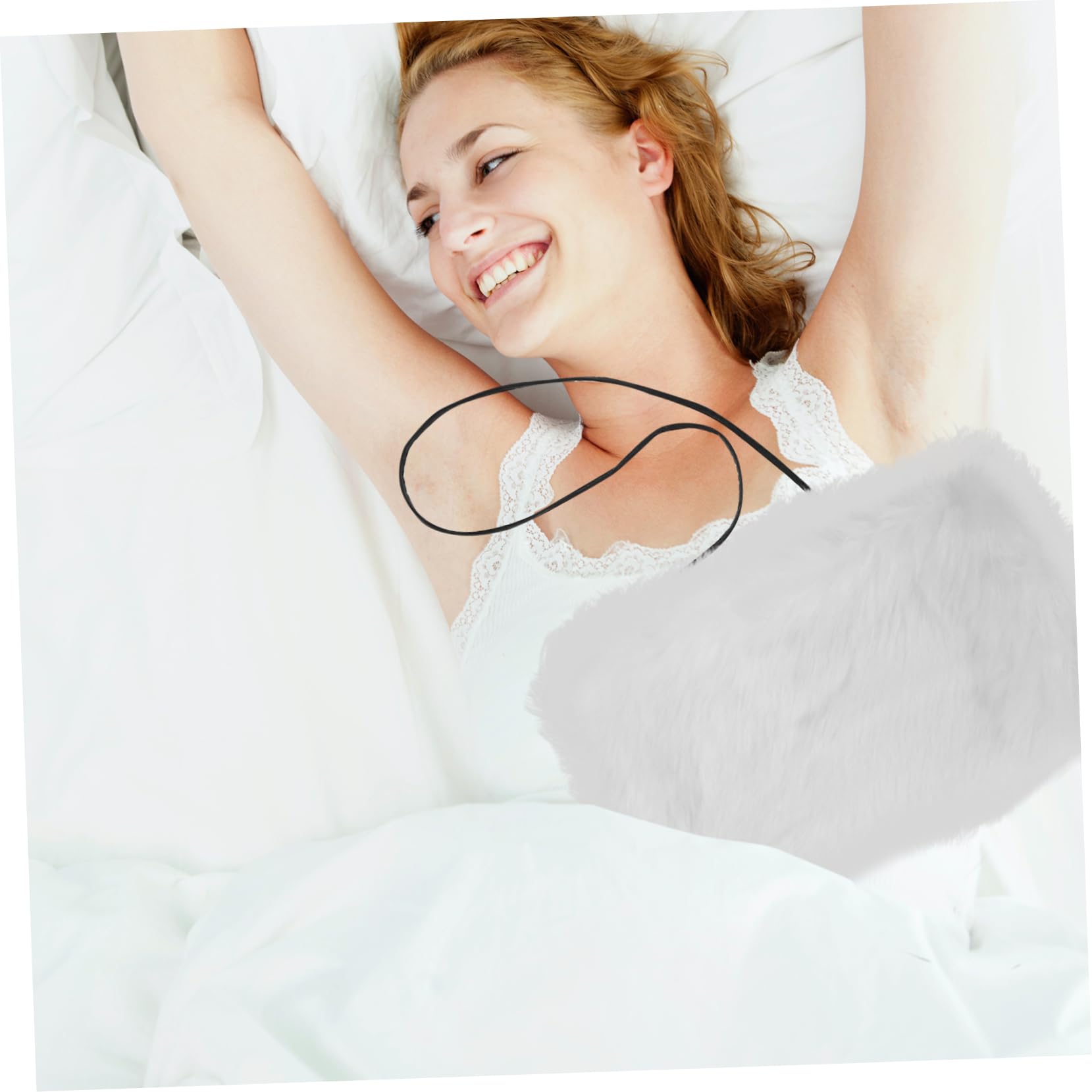 Calentador de Brazos y Manos para Mujer de Pelo Sintético, Agradable y Cálido, Resistente al Frío Adecuado para Invierno y Accesorios de Vestir