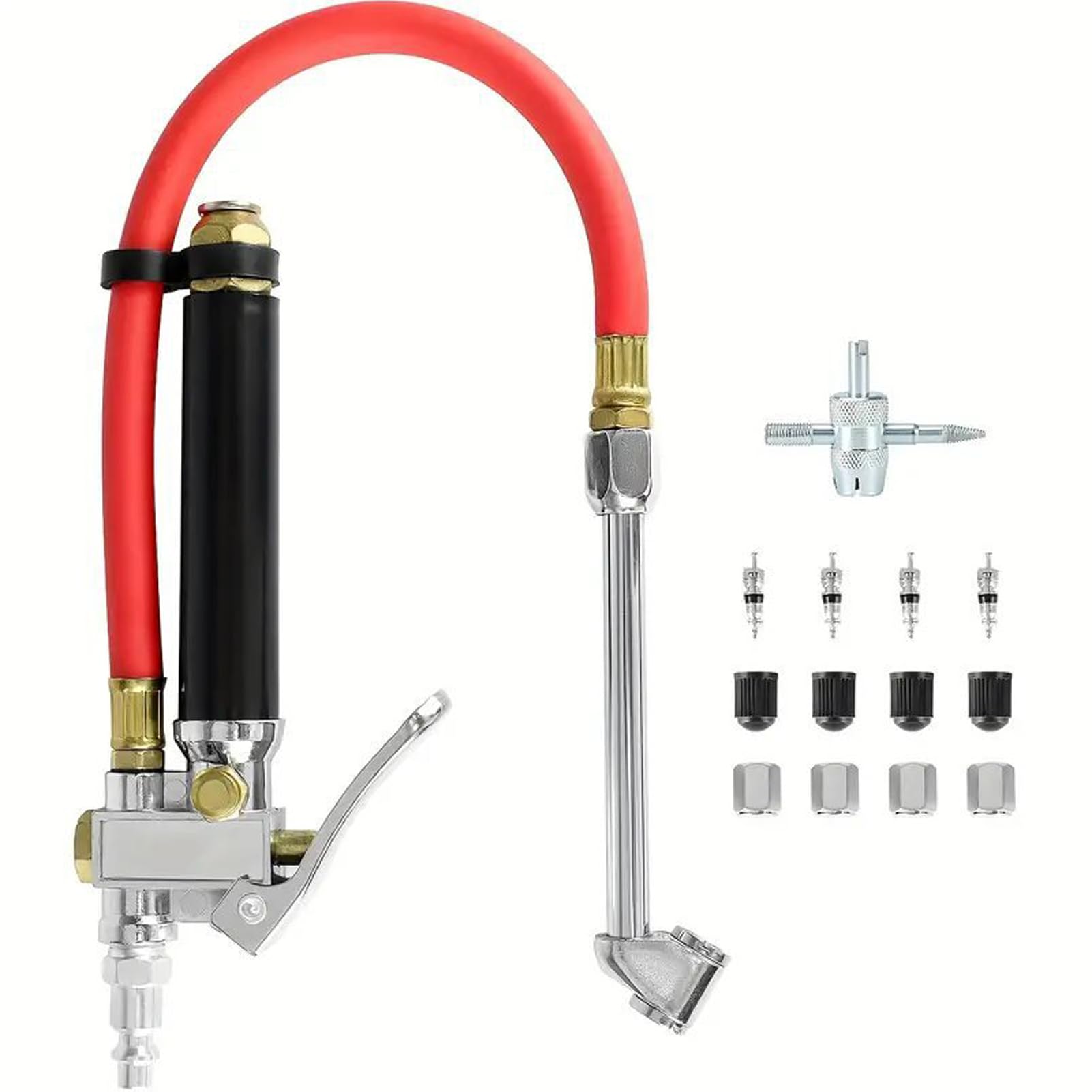 Pixzcsa Zinc Alloy Air Gauge Tire Pressure Durable And Reliable Tire Tool Air Pressure Gauge For Tires Inflator With