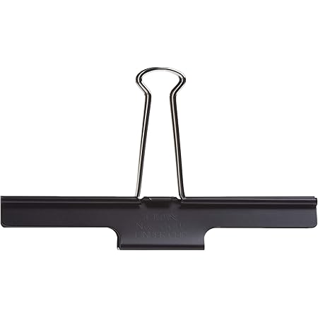 Lion Extra Large Binder Clips, Black, 110-Sheet
