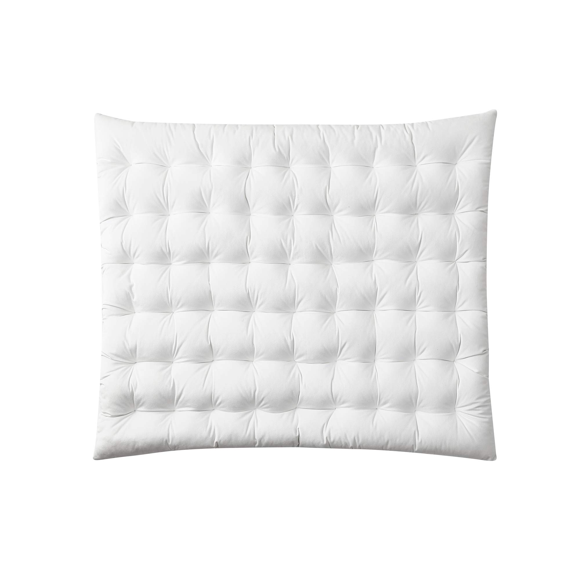 DormCo Rainha Cushion Tufted College Headboard - White Velvet