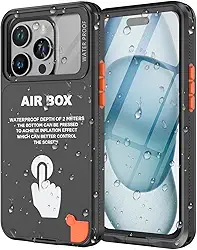 Capa universal à prova d'água para iPhone 15/14/13/13/11 Pro, XR/XS preta