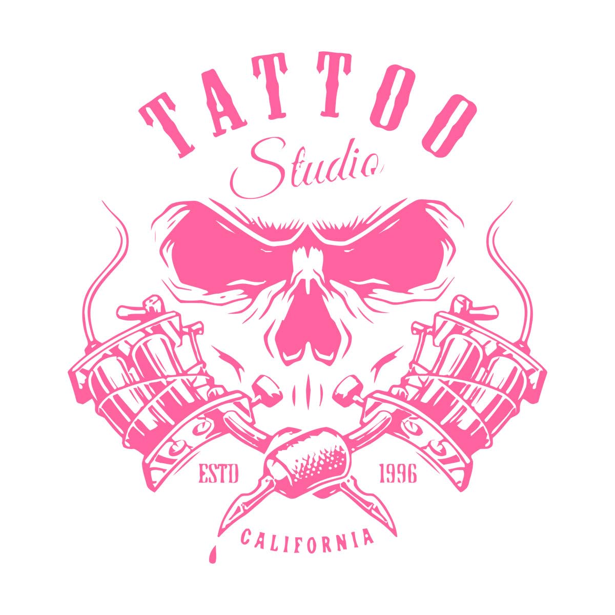 Tattoo Salon Logo Wall Decal Tattoo Shop Art Mural Studio Vinyl Sticker Salon Store Sign Window Home Poster Wall Decor Large - 67x70cm โ image 1