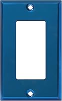 Vista 9 de ENERLITES Placa decorativa de pared metálica para interruptor o tomacorriente, acero inoxidable 201, tapa de tomacorriente, resistente a