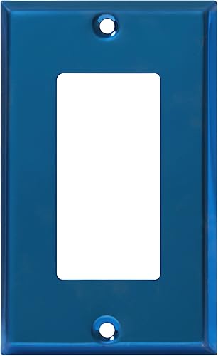 Miniatura 9 de ENERLITES Placa de Pared Metálica para Interruptor Decorativo, Tapa de Tomacorriente, Resistente a la Corrosión, Tamaño Estándar 1-Gang 4.50" x