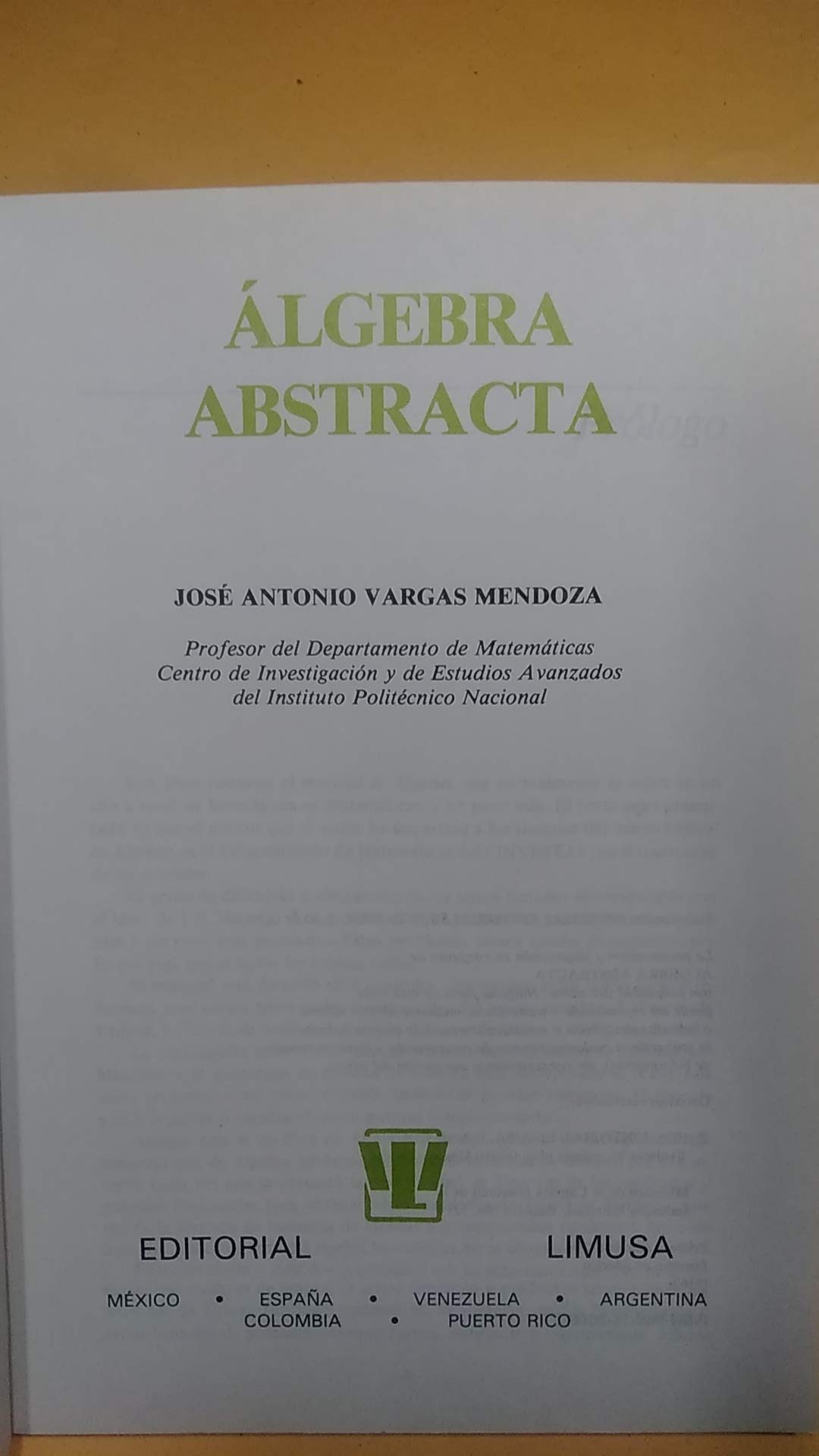 FUNDAMENTOS DE ALGEBRA LINEAL
