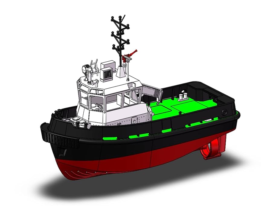 Amazon.co.jp: 1907年タグボートモデル ダーメンシュタイン 船の