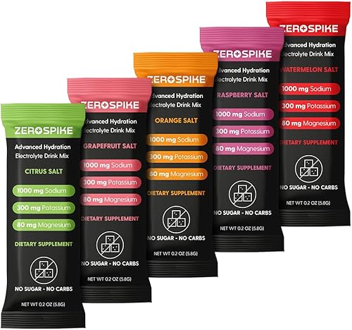 Paquetes de polvo sin electrolitos de azúcar Mezcla de bebidas cetogénicas y sales de ayuno Suplementos los nutrientes clave de hidratación que