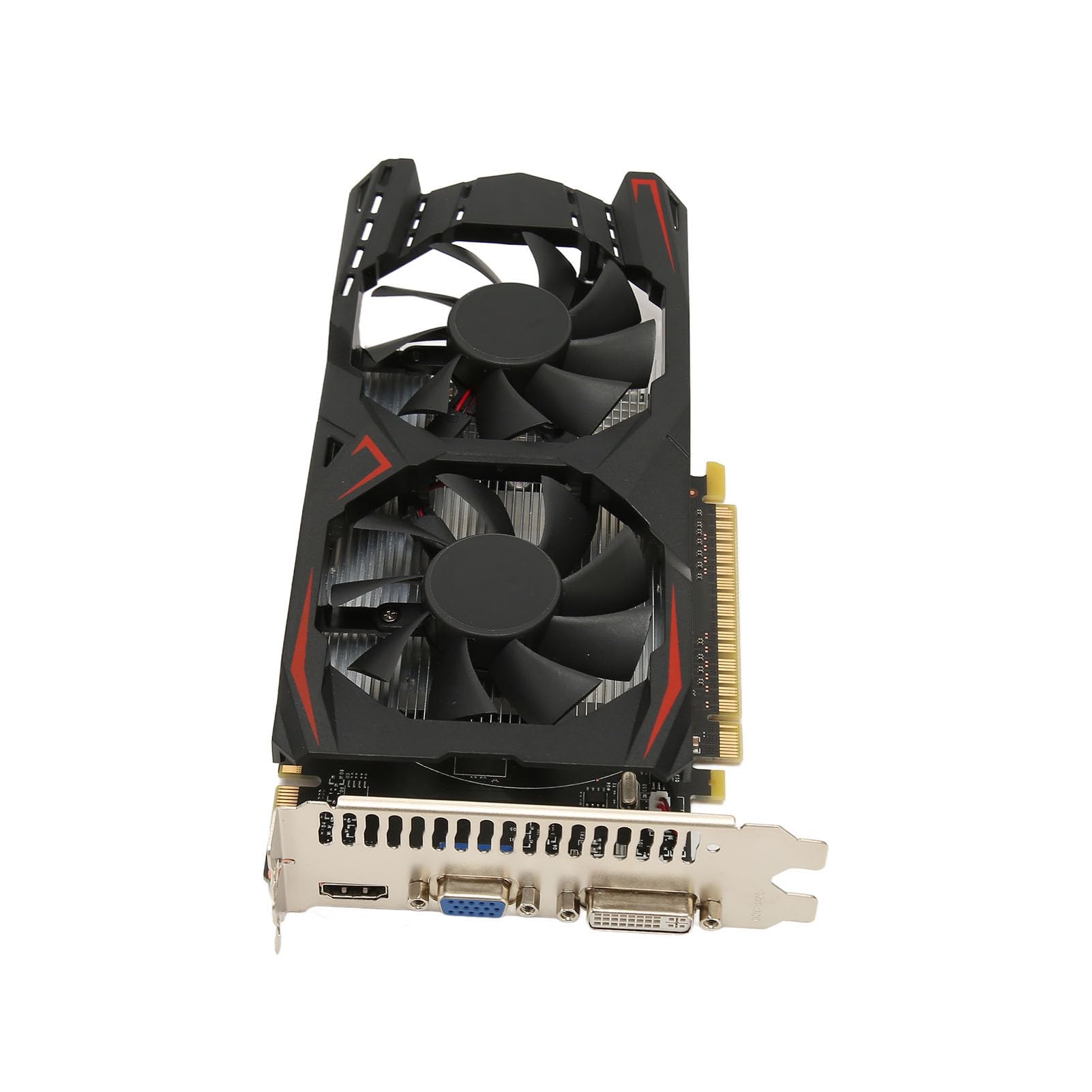 Karta Graficzna 1050Ti, Karta Graficzna do Gier 2G GDDR5 128bit 928 MHz PCI E 2.0, Karta Graficzna HDR z Wentylatorami Chłodzącymi, Obsługa DirectX11, DVI VGA, do Biura i
