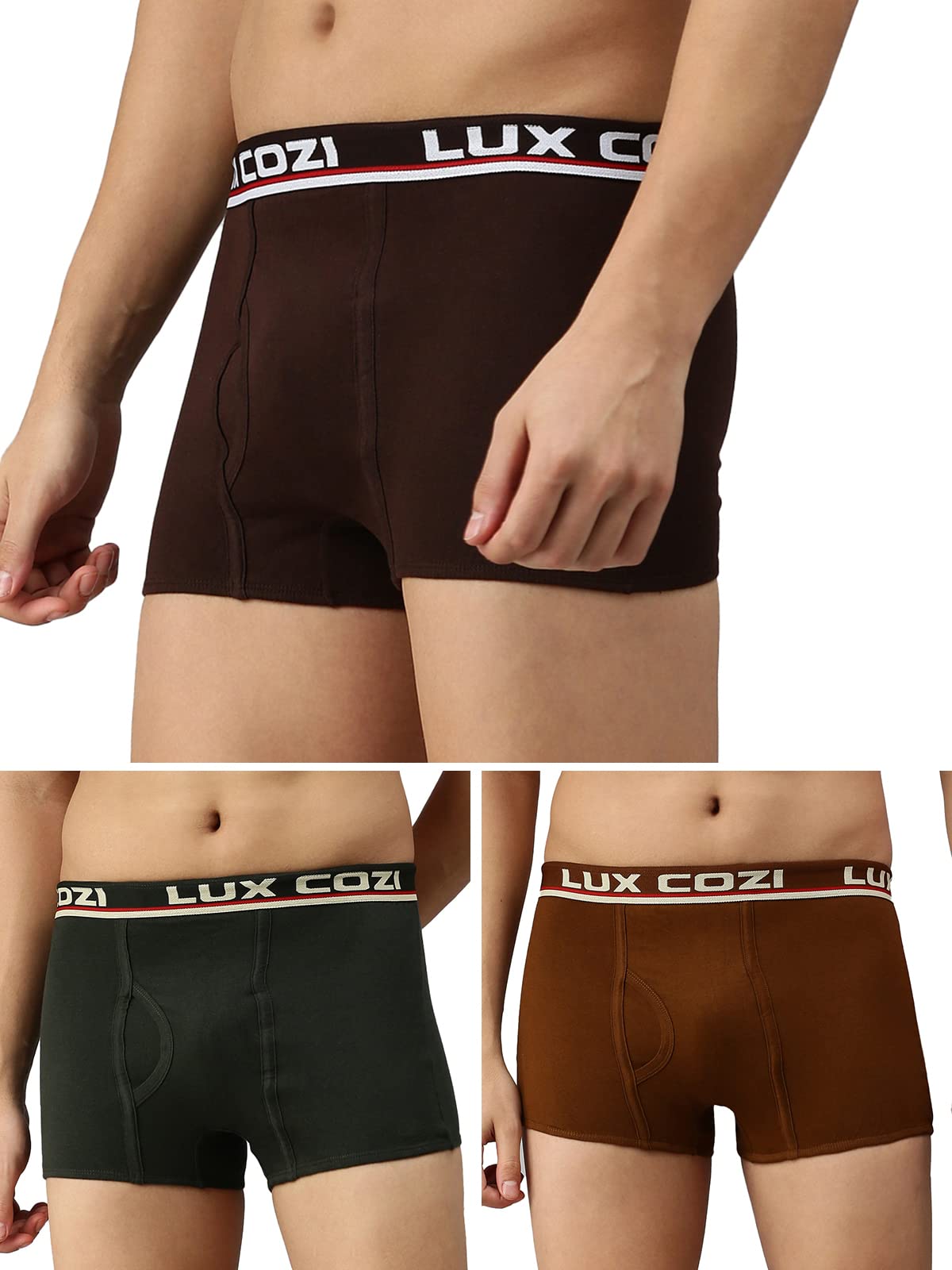 Bigshot Men's Cotton Semi Long Trunk (Pack of 3)-image-42