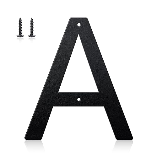 8 Inch House Numbers and Metal Letters for Outdoor Signs,